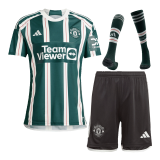 2023-2024 Manchester United Away Football Set (Shirt + Short + Socks) Men's