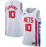 Male Brooklyn Nets Classic Edition Jersey 2022-2023 White Ben Simmons #10