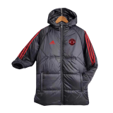 2023-2024 Manchester United Black Football Winter Jacket Men's