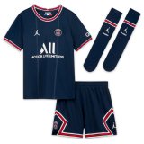 2021-2022 PSG Home Children's Football Shirt (Shirt+Short+Socks)