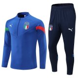 2022 Italy Blue Football Training Set Men's