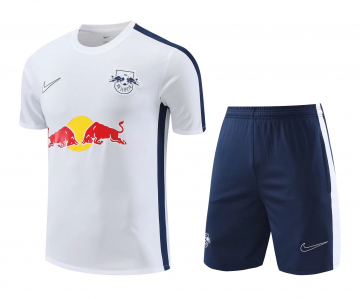 2023-2024 RB Leipzig White Football Training Set (Shirt + Short) Men's