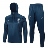 2024 Brazil Royal Football Training Set (Sweatshirt + Pants) Men's #Hoodie