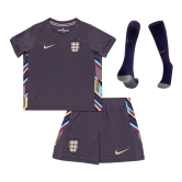 2024 England Away EURO Football Whole Set (Shirt + Short + Socks) Children's