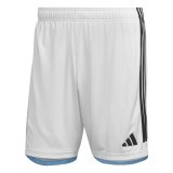2023 Argentina 3-Star Home White World Cup Champions Football Short Men's