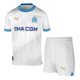2023-2024 Marseille Home Football Set (Shirt + Short) Children's