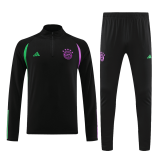 2023-2024 Bayern Munich Black Football Training Set (Sweatshirt + Pants) Men's