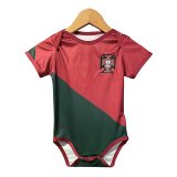 2022 Portugal Home Football Shirt Baby's