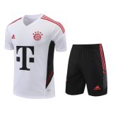 2022-2023 Bayern Munich White Football Set (Shirt + Short) Men's