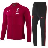 2021-2022 Liverpool Burgundy Football Training Set (Jacket + Pants) Men's