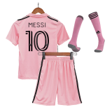 2022 Inter Miami CF Home Football Set (Shirt + Short + Socks) Children's #MESSI #10