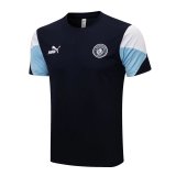 2021-2022 Manchester City Royal Short Football Training Shirt Men's