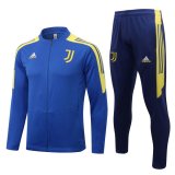 2021-2022 Juventus Blue - Yellow Football Training Set (Jacket + Pants) Men's