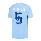 2023-2024 Manchester City Japanese Tour Printing Home Football Shirt Men's #STONES #5