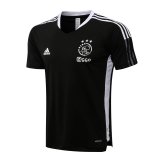2021-2022 Ajax Black Short Football Training Shirt Men's