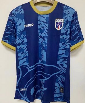 2022 Cape Verde Home Blue Football Shirt Men's