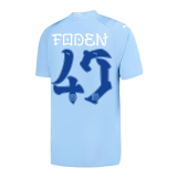 2023-2024 Manchester City Japanese Tour Printing Home Football Shirt Men's #FODEN #47