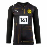 2021-2022 Borussia Dortmund Goalkeeper Black Long Sleeve Men's Football Shirt
