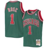 2008-2009 Chicago Bulls Rose Green Mitchell & Ness Hardwood Classics Jersey Men's #ROSE #1