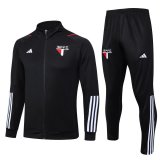 2023-2024 Sao Paulo FC Black Football Training Set (Jacket + Pants) Men's