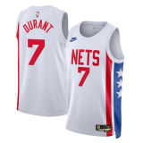 Male Brooklyn Nets Classic Edition Jersey 2022-2023 White Kevin Durant #7