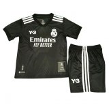 2022-2023 Real Madrid Y-3 120th Anniversary Black Football Shirt (Shirt + Short) Children's