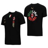 2021-2022 AC Milan 19 Serie A Champions Black Football Shirt Men's