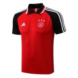 2021-2022 Ajax Red - Black Football Polo Shirt Men's