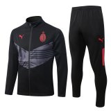2022-2023 AC Milan Black Football Training Set (Jacket + Pants) Men's