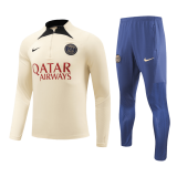 2023-2024 PSG Yellow Football Training Set (Sweatshirt + Pants) Men's