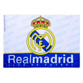 Real Madrid Team White Football Flag
