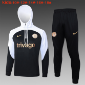 2023-2024 Chelsea Black Football Training Set (Sweatshirt + Pants) Children's #Hoodie