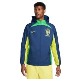 2022 Brazil Waterproof Navy All Weather Windrunner Football Jacket Men's