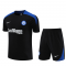 2024-2025 Inter Milan Black Football Training Set (Shirt + Short) Men's