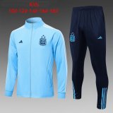 2023 Argentina Blue Football Training Set (Jacket + Pants) Children's