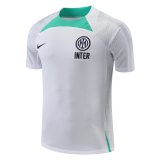 2022-2023 Inter Milan White Football Training Shirt Men's
