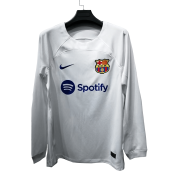 2023-2024 Barcelona Away Football Shirt Men's #Long Sleeve