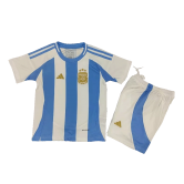 2024 Argentina Home Copa America Football Set (Shirt + Short) Children's