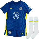 2021-2022 Chelsea Home Children's Football Shirt (Shirt+Short+Socks)