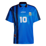 1994 Argentina Retro Away #10 Football Shirt Men's