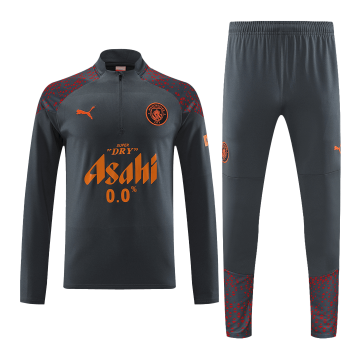 2023-2024 Manchester City Gray Football Training Set (Sweatshirt + Pants) Men's
