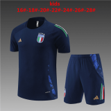 2024 Italy Royal Football Training Set (Shirt + Short) Children's