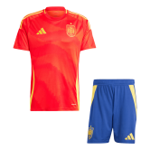 2024 Spain Home EURO Football Set (Shirt + Short) Men's