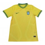 2022 Brazil Yellow Football Training Shirt Men's