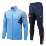 2022-2023 Manchester United Light Blue Football Training Set (Jacket + Pants) Men's