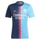 2023-2024 Arsenal Light Blue Soccer Training Shirt Men's #Pre-Match