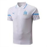 2022-2023 Olympique Marseille White Football Polo Shirt Men's