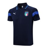 2023 Italy Royal Soccer Polo Shirt Men's