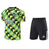 2022-2023 Arsenal Green Short Training Football Shirt ( Shirt + Short ) Men's