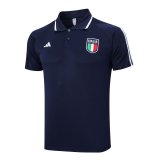 2023 Italy Navy Football Polo Shirt Men's